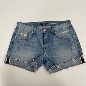 Level 9 Mason The Boy Fit Distress Raw Hem Short Size 27